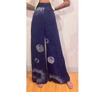 Osei Duro Silk Indigo Dyed Pants Small